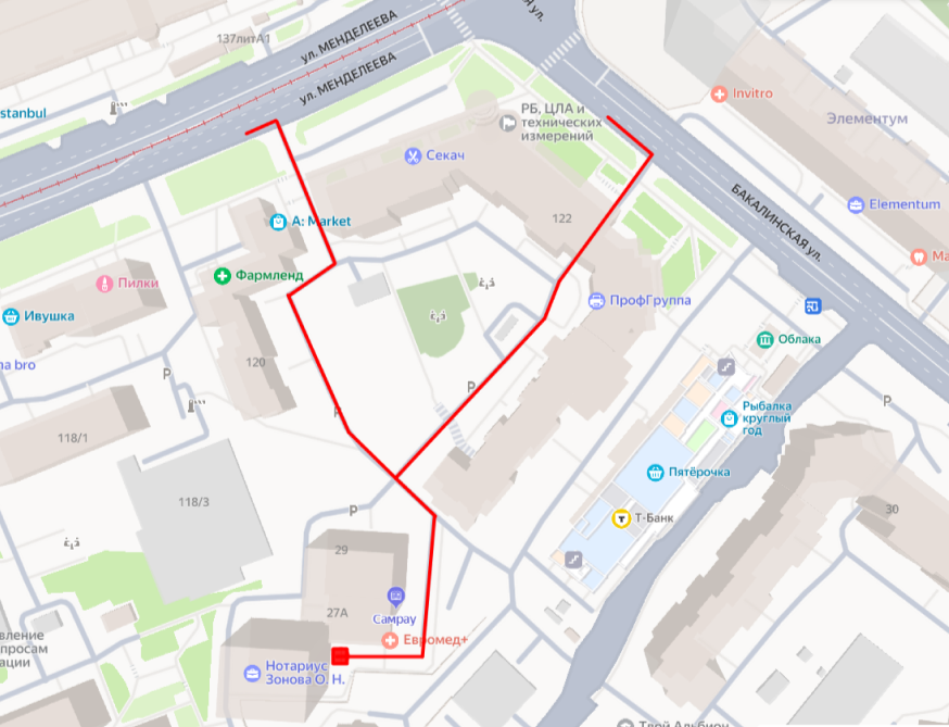 Карта проезда